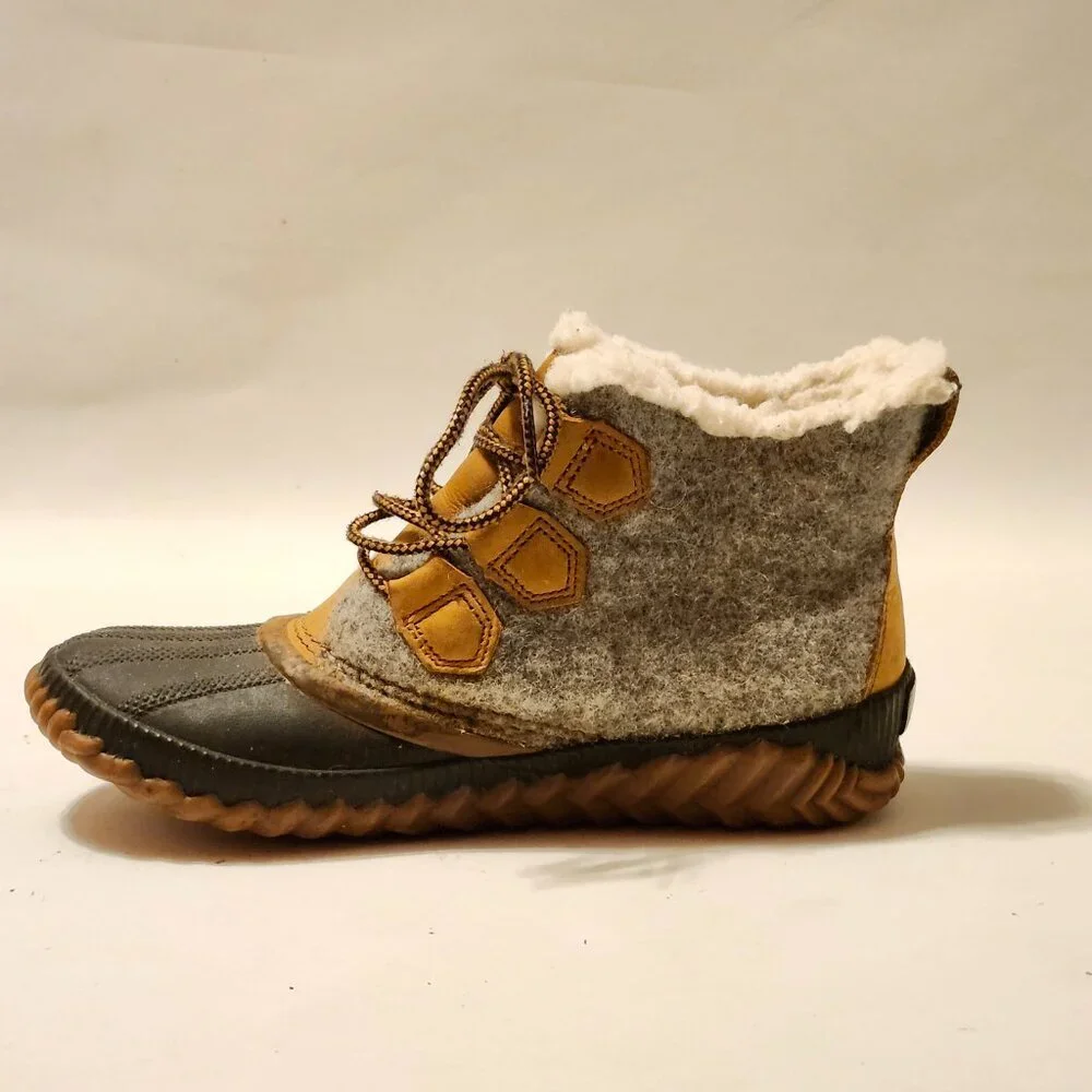 Sorel Out N About Plus Rain Boots in Quarry Women's Size 7 sorel 1834081052 - Picture 8 of 11